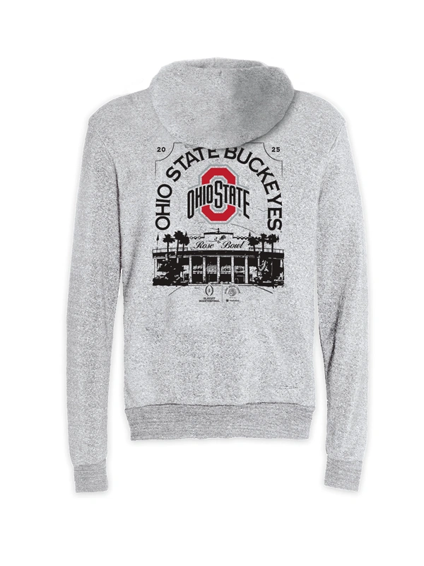 CFP Rose Bowl Game Ohio State Buckeyes Hoodie Grey