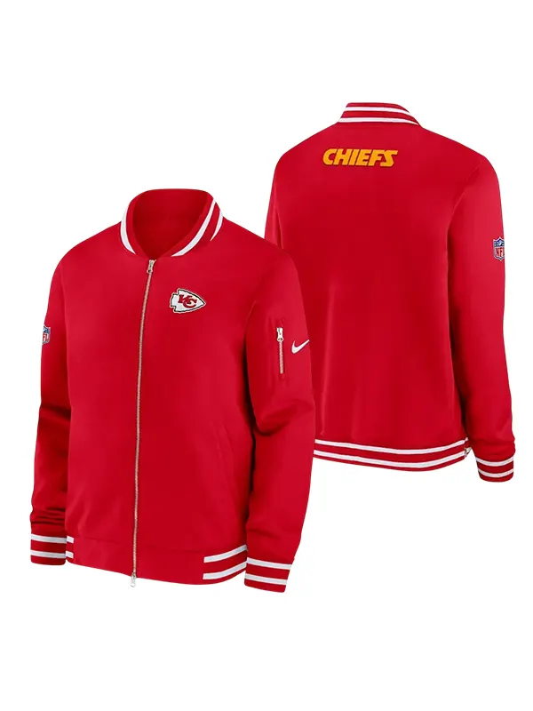 KC Chiefs Sideline Coach Bomber Jacket