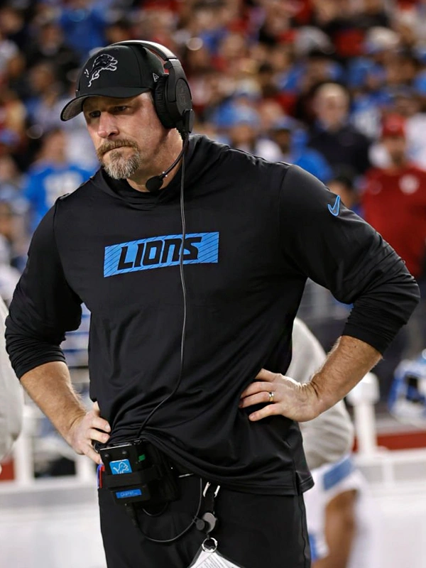 Dan Campbell Detroit Lions Black Sideline Hoodie