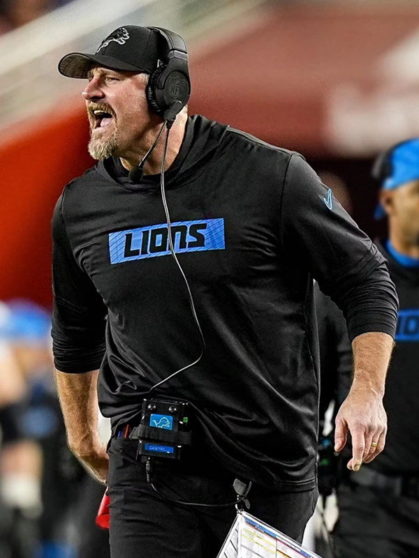 Dan Campbell Lions Black Sideline Hoodie