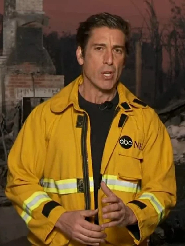 David Muir Jacket Yellow