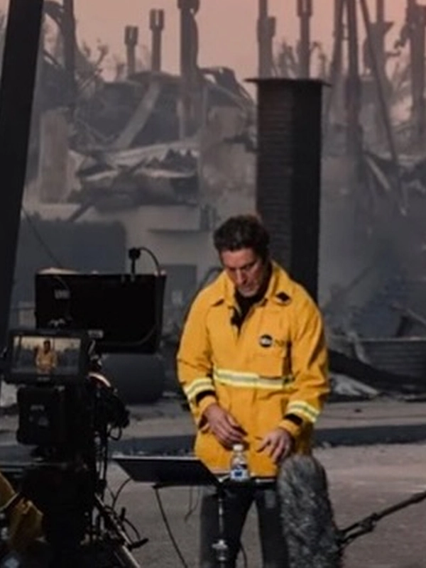 David Muir Yellow Fire Jacket