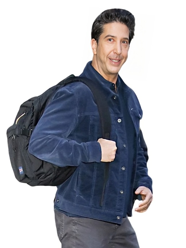 David Schwimmer Good Morning America Show Jacket Blue