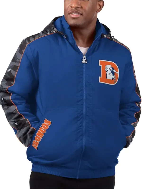 Denver Broncos Starter Thursday Night Gridiron Hoodie Jacket