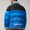 Detroit Lions Off Season Puffer Jacket Blue-Black