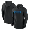 Detroit Lions Sideline Hoodie Performance Long Sleeve T-Shirt