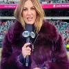 Erin Andrews Faux Fur Coat Purple