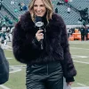 Erin Andrews Faux Fur Short Coat Purple