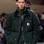 FW25 Sacai Carhartt Green Puffer Jacket