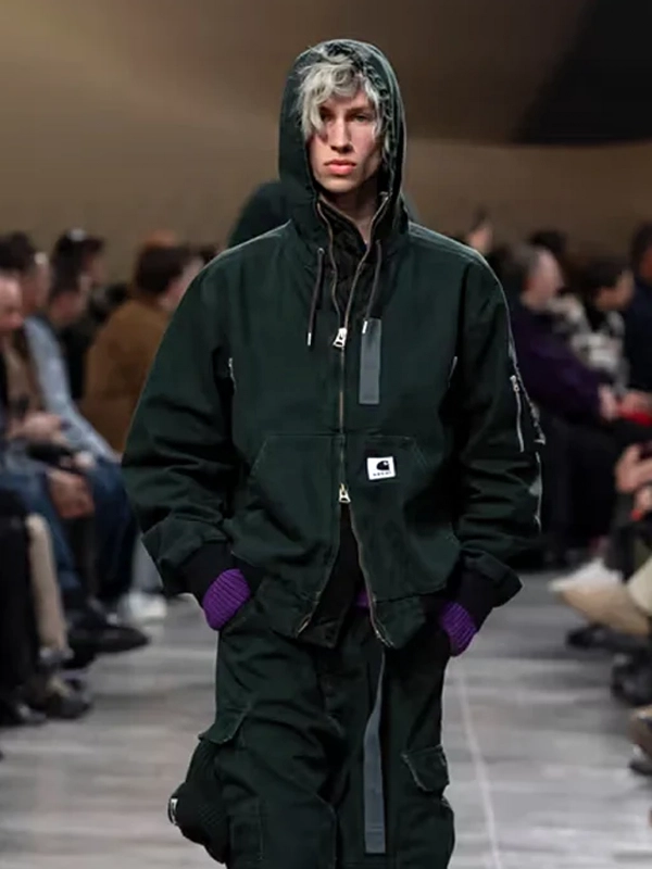 FW25 Sacai Carhartt Jacket Green