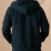 Flint And Tinder 10-Year Full Zip Hoodie Blue