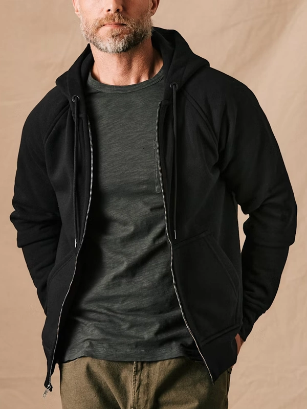 Flint And Tinder Full Zip Hoodie Black