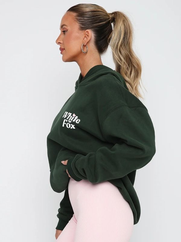 Forest Green All You Need Is Love Hoodie