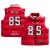 George Kittle San Francisco 49ers Off Season Player Puffer Vest Red