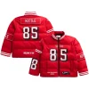 George Kittle San Francisco 49ers Unisex Off Season Player Puffer Jacket Red