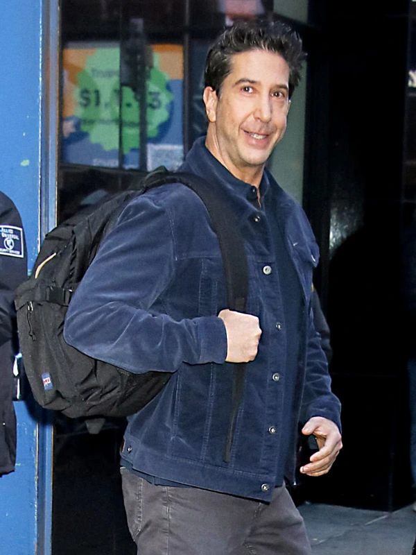 Good Morning America Show David Schwimmer Jacket Blue