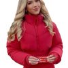 Gracie Hunt AFC Championship Crop Puffer Jacket Red