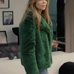 High Potential 2025 Kaitlin Olson Green Fur Coat