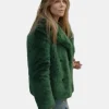 High Potential 2025 Kaitlin Olson Green Fur Coat