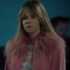 High Potential Kaitlin Olson Suede Leather Pink Jacket