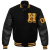 High School Lacrosse Jason Kelce Black Letterman Jacket