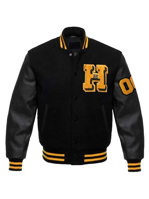 High School Lacrosse Jason Kelce Black Letterman Jacket