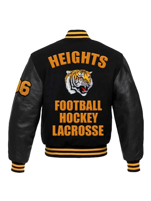 High School Lacrosse Jason Kelce Black Varsity Jacket