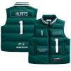 Jalen Hurts Philadelphia Eagles Off Season Player Puffer Vest Green