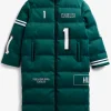 Jalen Hurts Philadelphia Eagles Unisex Off Season x NFL Player Puffer Long Coat - Midnight Green