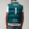 Jalen Hurts Philadelphia Eagles Unisex Off Season x NFL Player Puffer Vest - Midnight Green