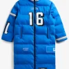 Jared Goff Detroit Lions Unisex Off Season x NFL Player Puffer Long Coat - Blue