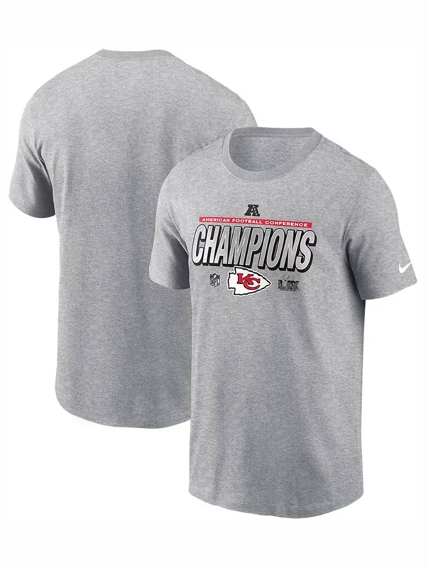 Kansas City Chiefs AFC Champions T-Shirt Grey