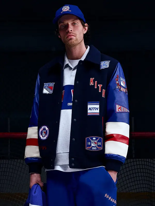 Kith x New York Rangers 1994 Stanley Cup Champions Bomber Jacket Blue