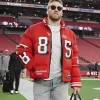 Kristin Juszczyk 49ers OffSeason Puffer Jacket Red