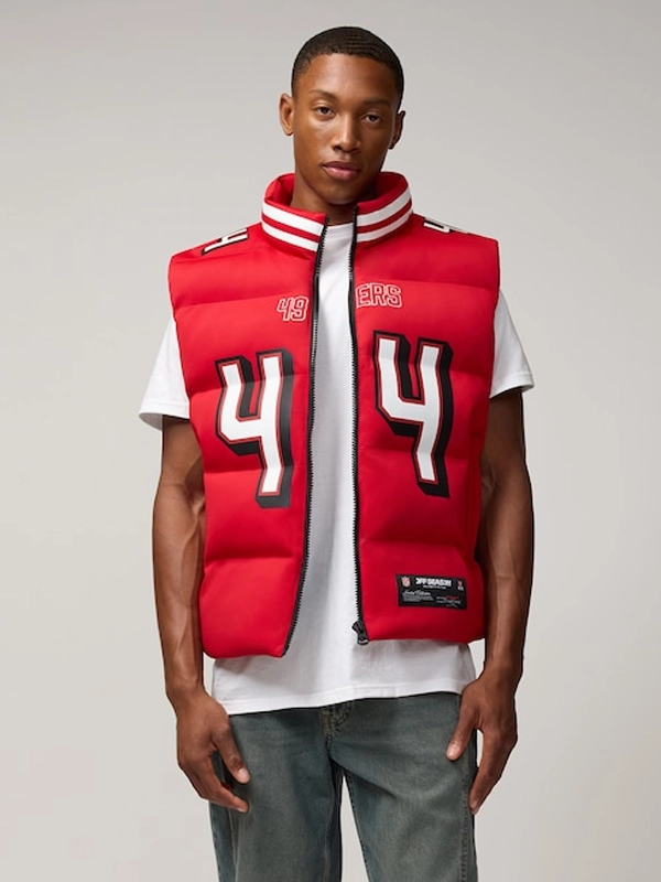 Kyle Juszczyk 49ers Off Season Player Puffer Vest Red