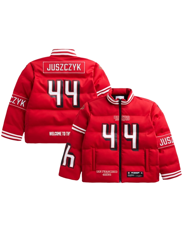 Kyle Juszczyk San Francisco 49ers Unisex Off Season Player Puffer Jacket Red