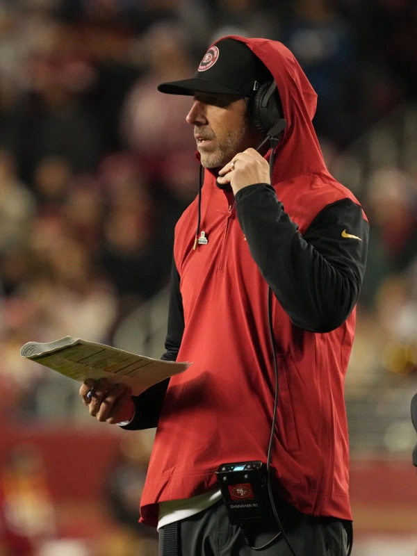 Kyle Shanahan San Francisco 49ers Sideline Half-Zip Hoodie