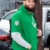 Lane Johnson Philadelphia Eagles Kelly Green Hoodie