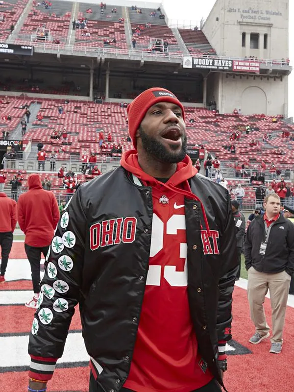 Lebron James Ohio State Buckeyes Varsity Jacket