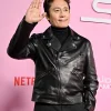 Lee Byung-hun Black Leather Jacket