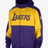 Los Angeles Lakers Showtime Men's Nike Dri-FIT NBA Full-Zip Hoodie