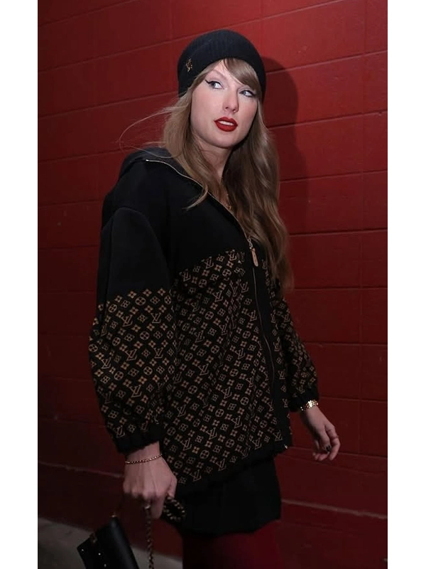 Louis Vuitton Monogram Jacquard Knit Taylor Swift Jacket Hoodie