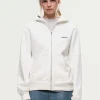 Madhappy Classics Fleece Zip Up Hoodie White