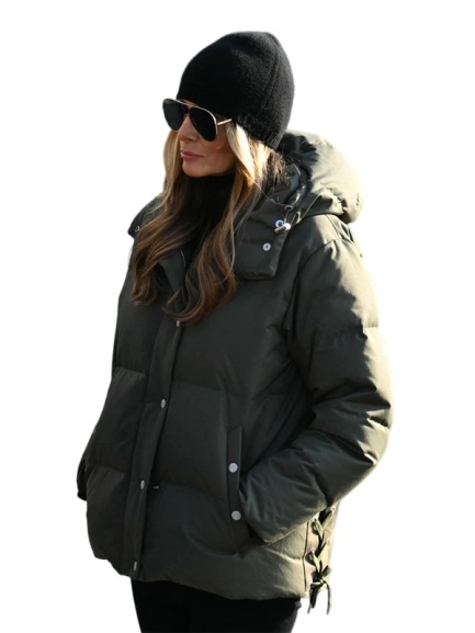 Melania Trump Green Jacket Puffer