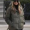 Melania Trump Puffer Jacket Green