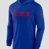 Men's Buffalo Bills Nike Royal Sideline Hoodie Performance Long Sleeve T-Shirt