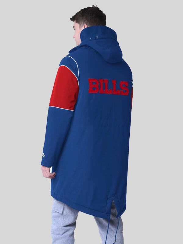 Men's Buffalo Bills Starter Royal Dynasty Polyfill Stadium Full-Zip Jacket