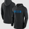 Men's Nike Black Detroit Lions Sideline Hoodie Performance Long Sleeve T-Shirt