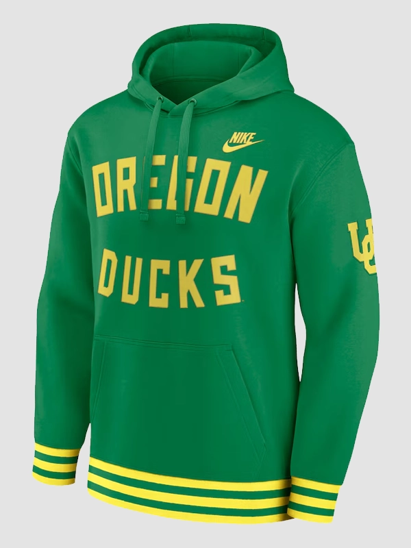 Men's Nike Green Oregon Ducks Legacy Retro Pullover Hoodie