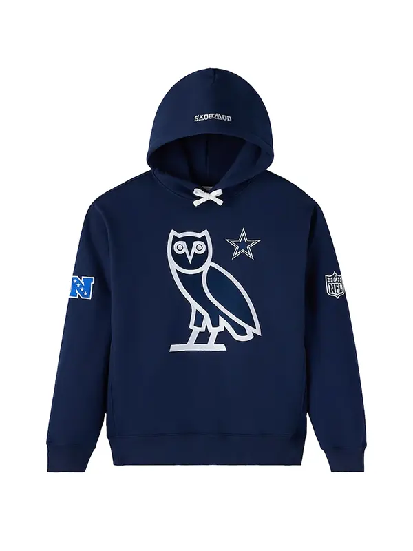 Men's OVO Navy Dallas Cowboys Icon Team Pullover Hoodie